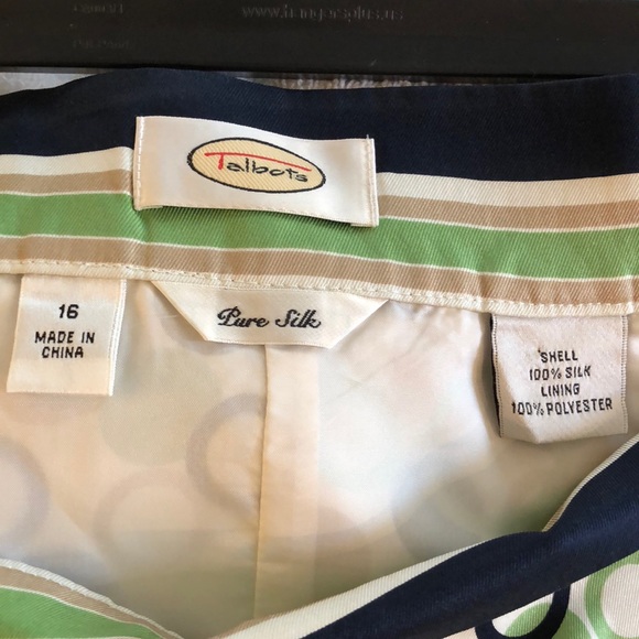 Talbots silk wrap skirt - Picture 3 of 3